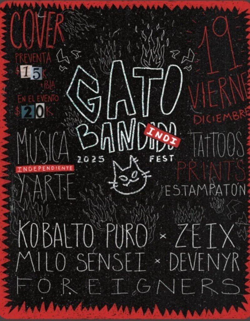 Flyer — Gato Bandido · Devenyr