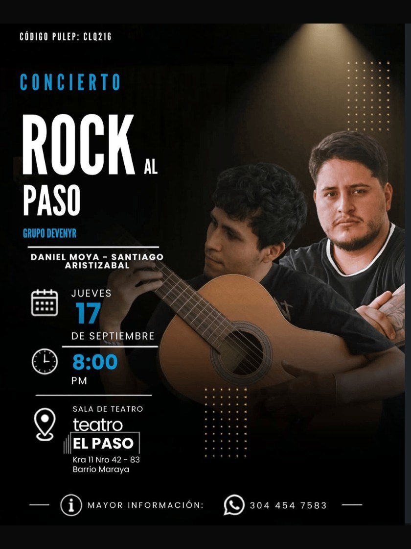 Flyer — Rock al Paso · Devenyr